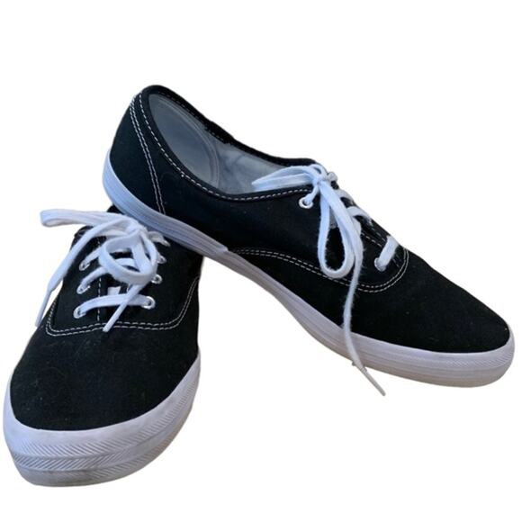 Nanette Lepore for Keds Shoes - Keds‎ black low top women’s tennis  shoes lace up size 9 memory foam insole
